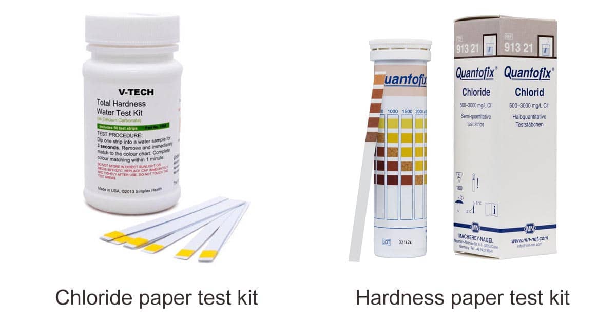 ตรวจสอบค่า hardness และ chloride ของน้ำ